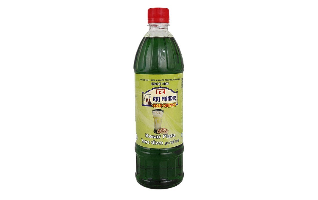Raj Mandir Kesar Pista Syrup    Plastic Bottle  750 millilitre